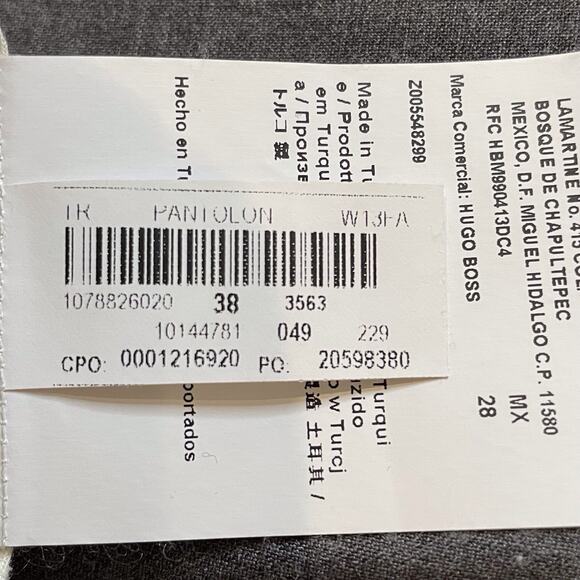 Hugo Boss Tulira Virgin Wool Slacks Full Length Dress Pants Office Exec Gray 6 - Picture 15 of 15